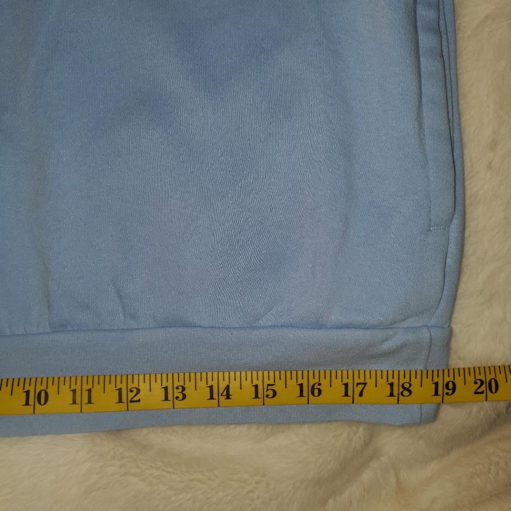 Adidas Powder Blue Hooded Sweatshirt - Picture 10 of 12